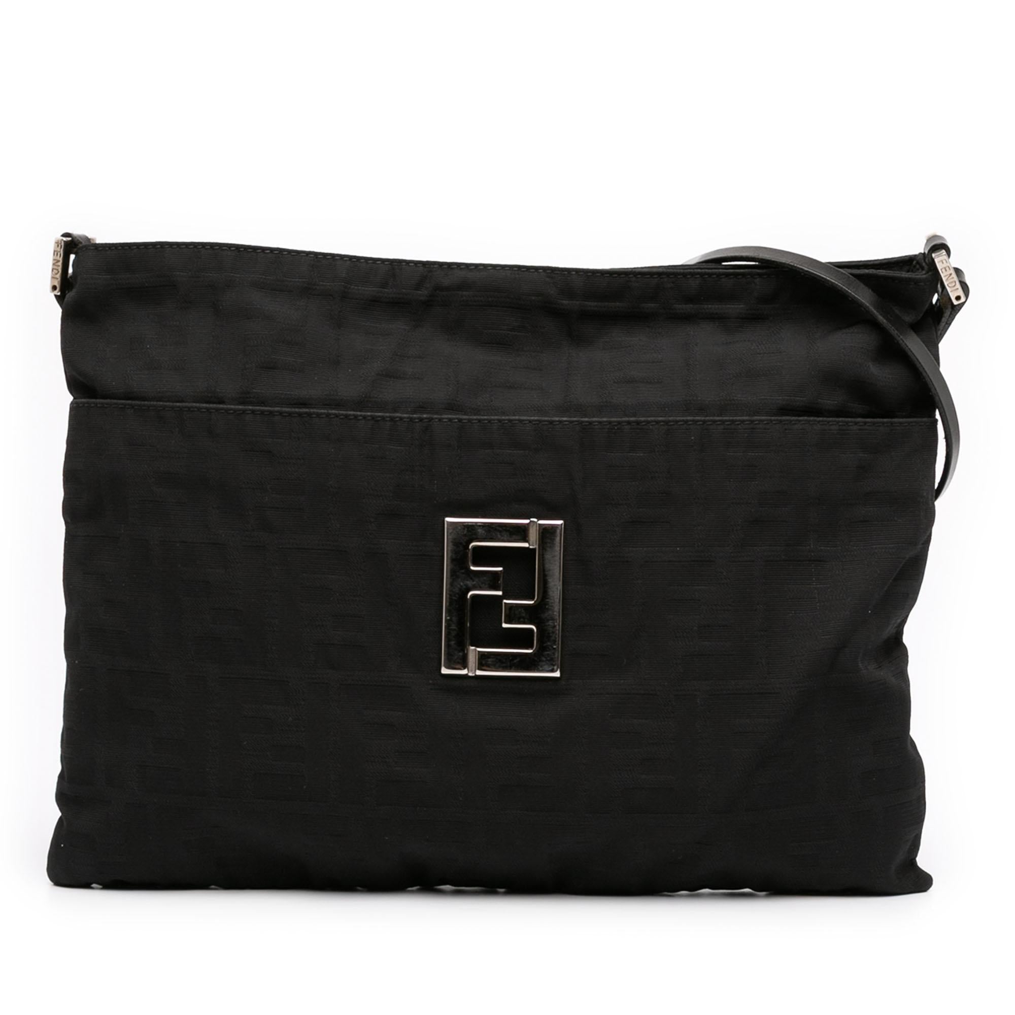 Fendi Zucca Canvas Shoulder Bag