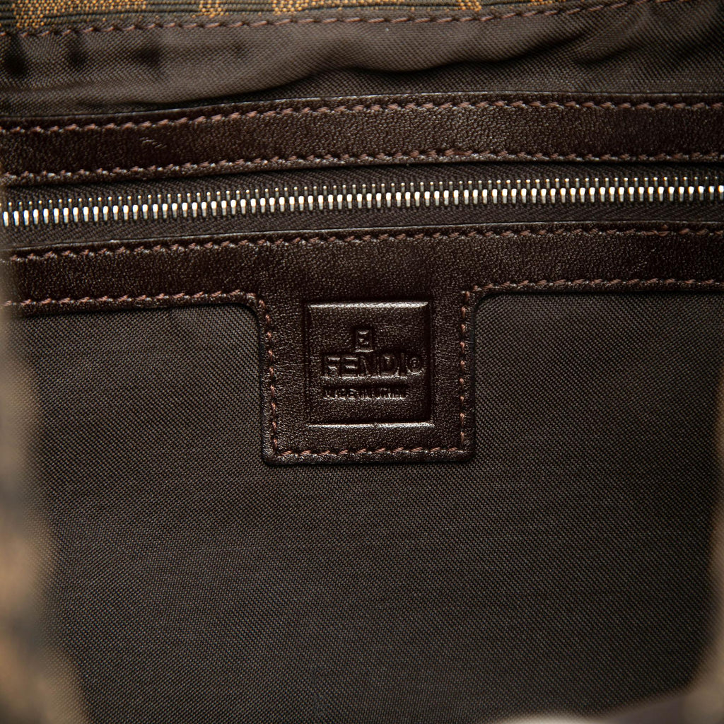 Fendi Zucca Canvas Shoulder Bag