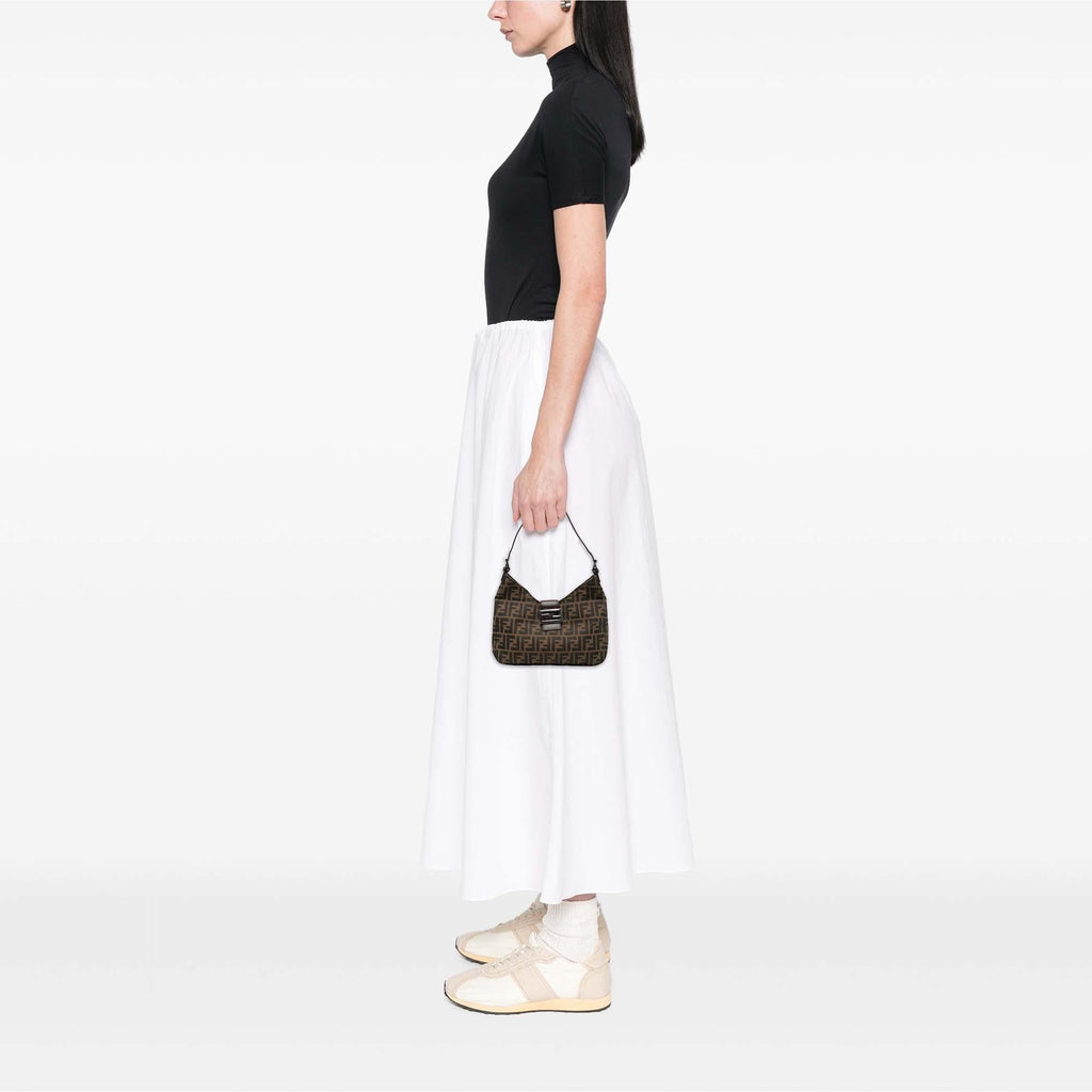 Fendi Zucca Canvas Shoulder Bag
