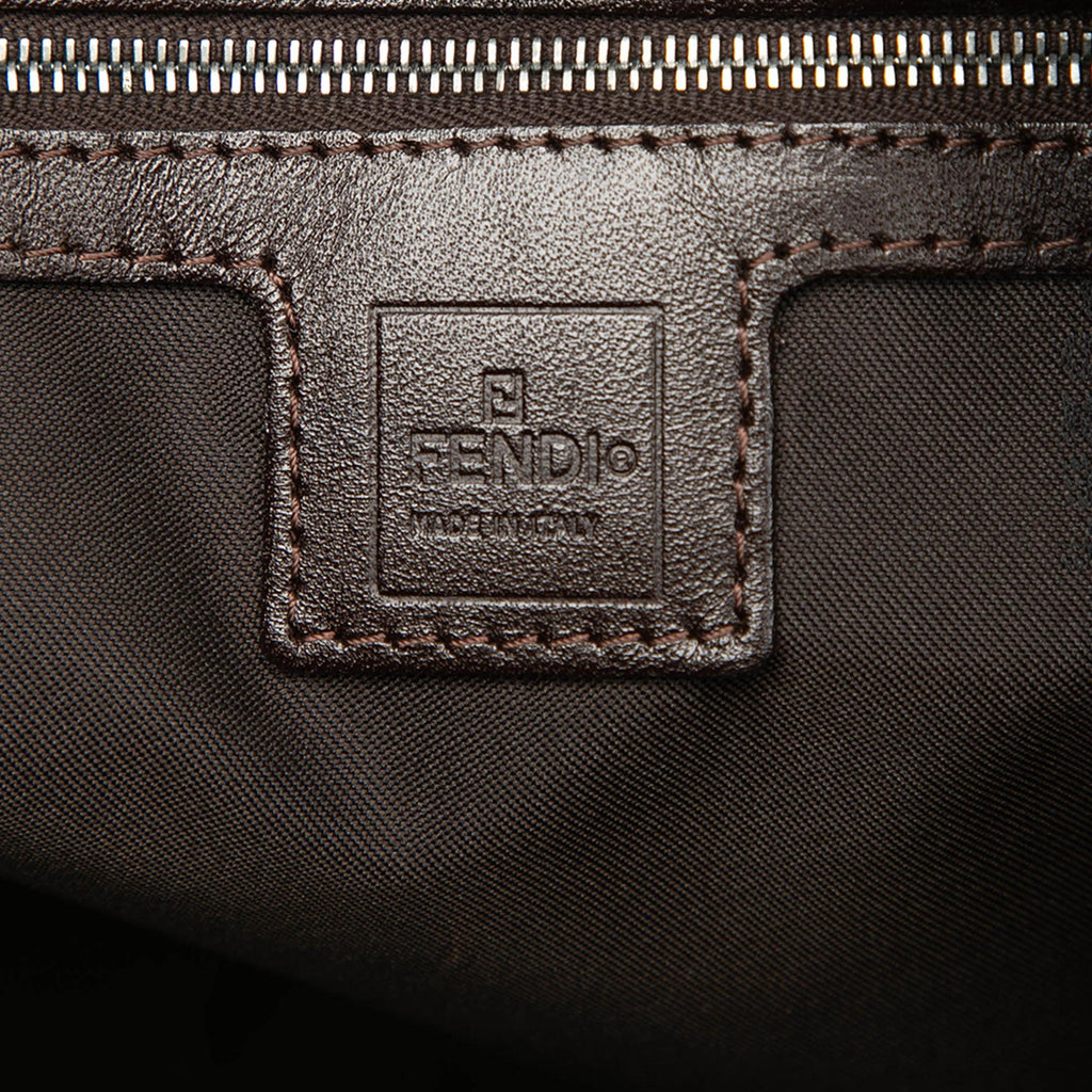 Fendi Zucca Canvas Shoulder Bag