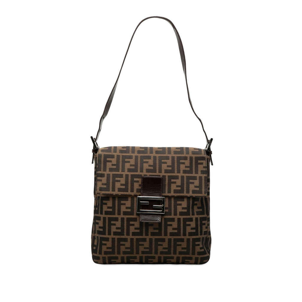 Fendi Zucca Canvas Shoulder Bag