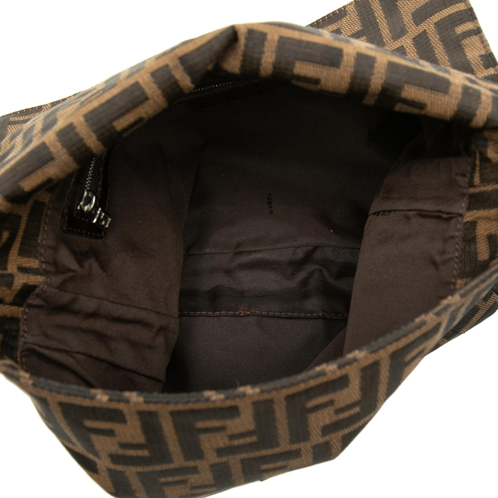 Fendi Zucca Canvas Shoulder Bag