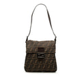 Fendi Zucca Canvas Shoulder Bag