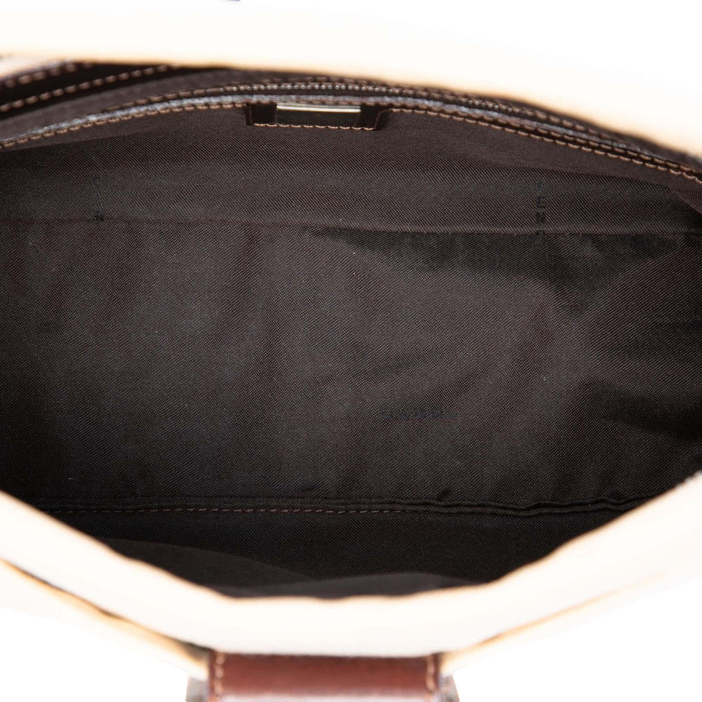 Fendi Zucca Canvas Shoulder Bag