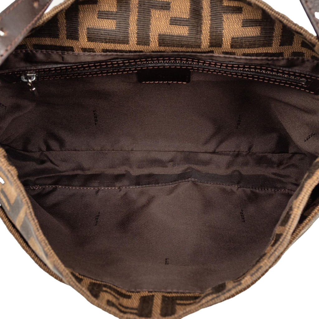 Fendi Zucca Canvas Shoulder Bag