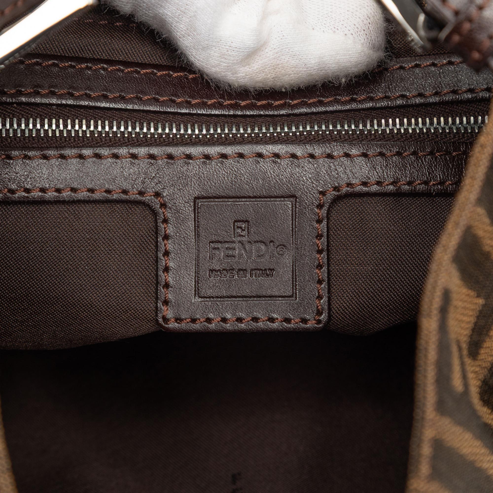 Fendi Zucca Canvas Shoulder Bag