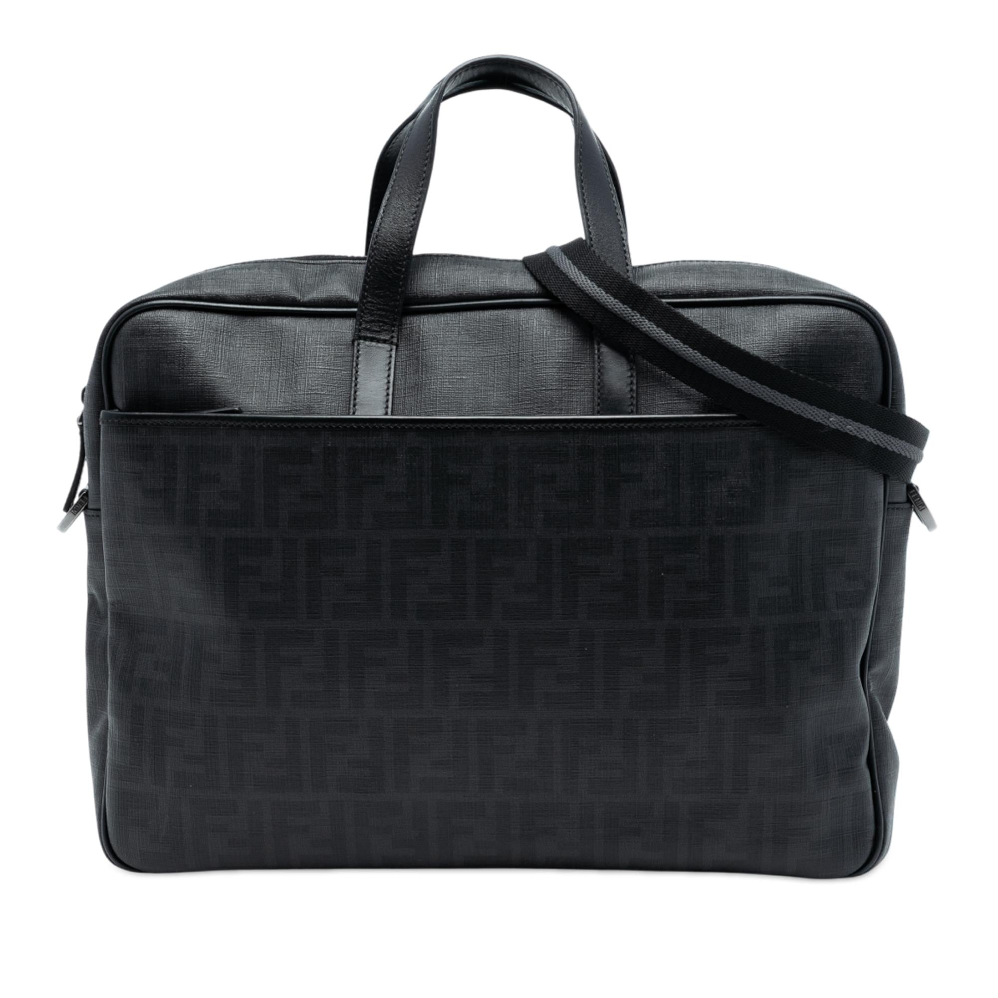 Fendi Zucca Coated Canvas Business Bag