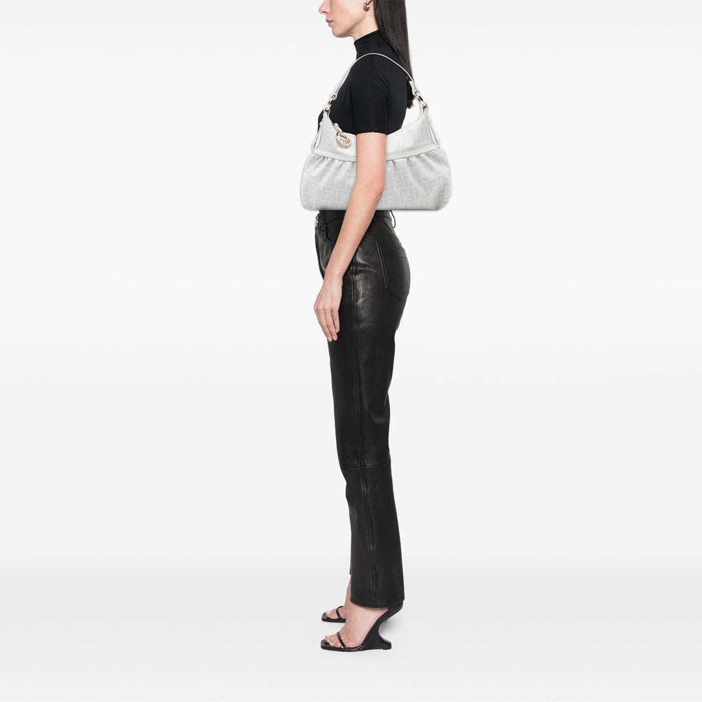 Fendi Zucca Coated Canvas Chef Shoulder Bag