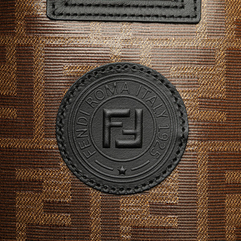 Fendi Zucca Coated Canvas Peekaboo Defender Handbag