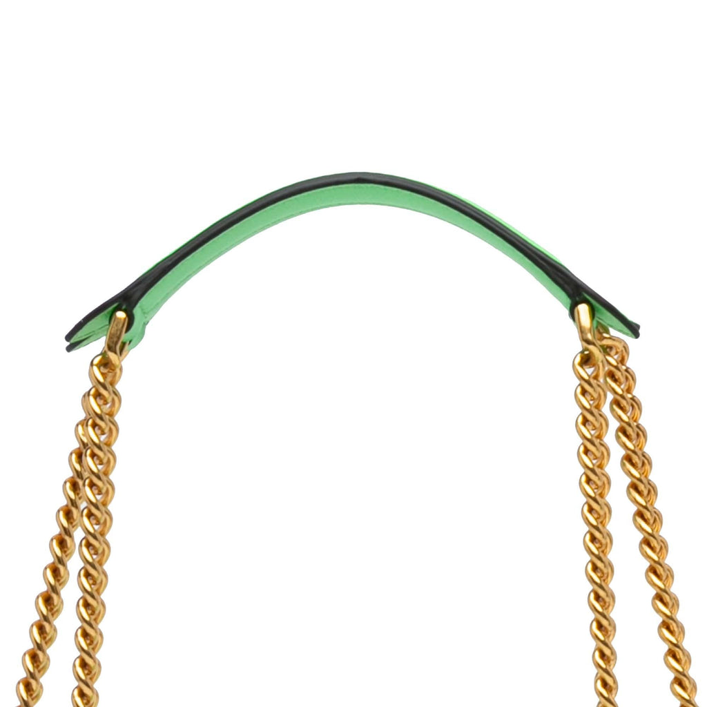 Fendi Zucca Embossed Chain Midi Baguette