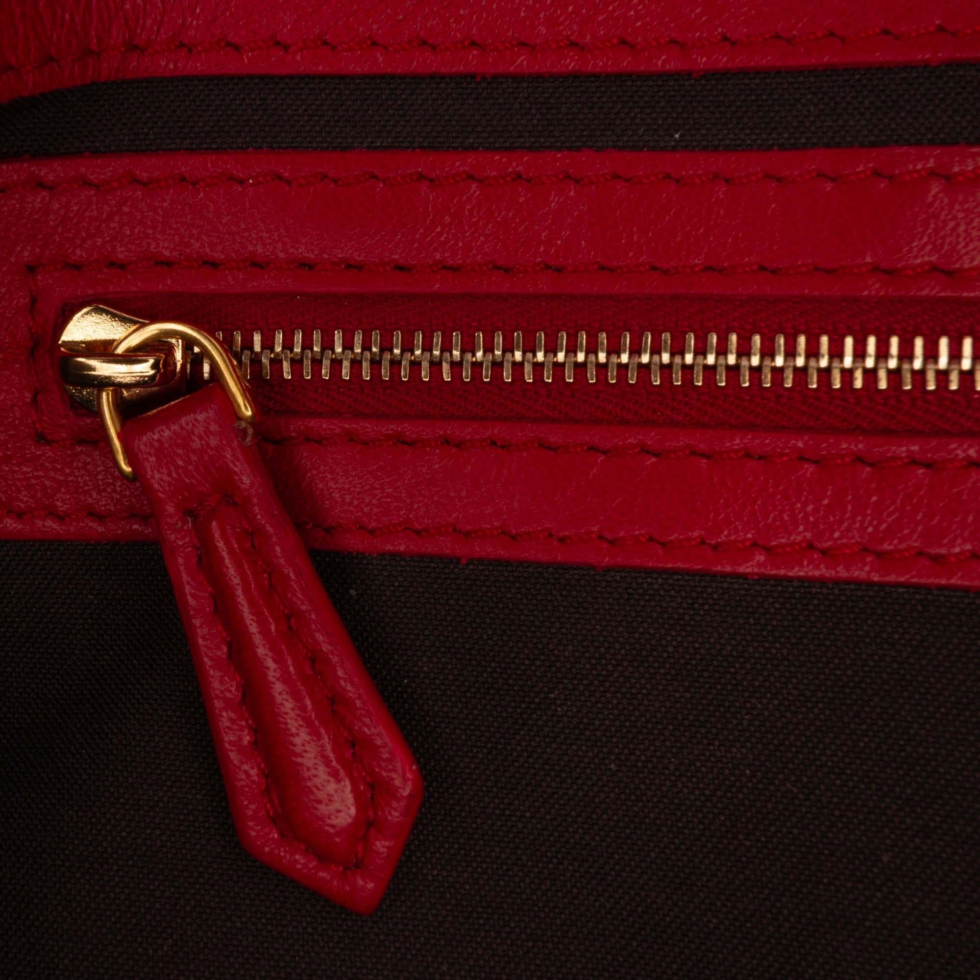 Fendi Zucca Embossed Leather Baguette Satchel