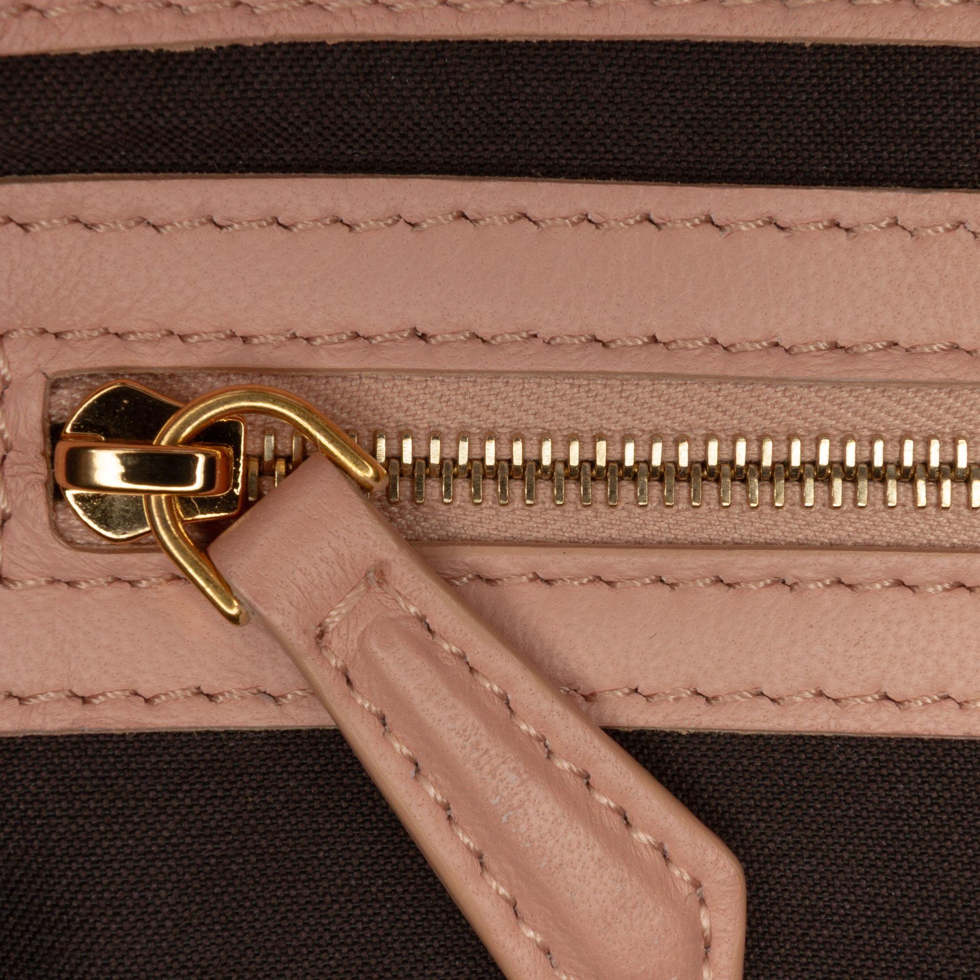Fendi Zucca Embossed Leather Baguette Satchel