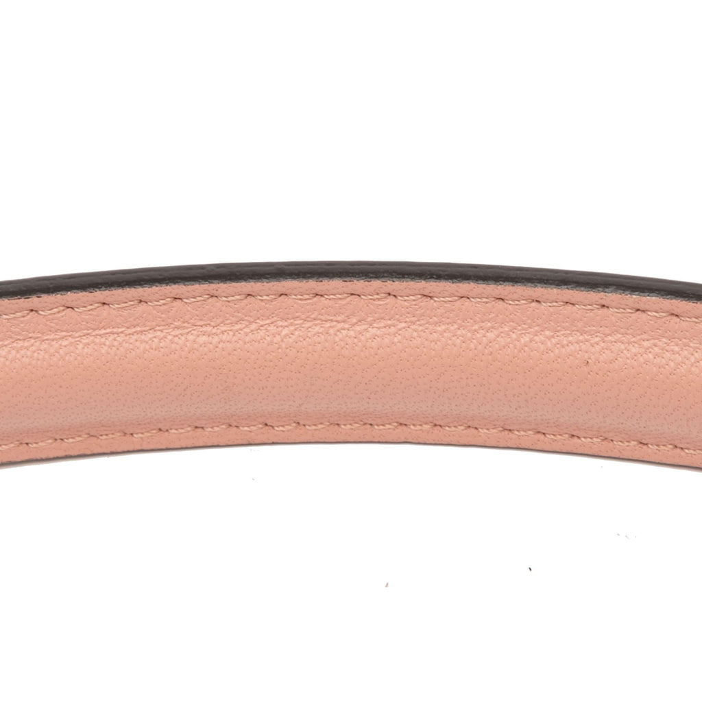 Fendi Zucca Embossed Leather Baguette Satchel