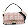 Fendi Zucca Embroidered Baguette Satchel (SHG-3Y1aJA)