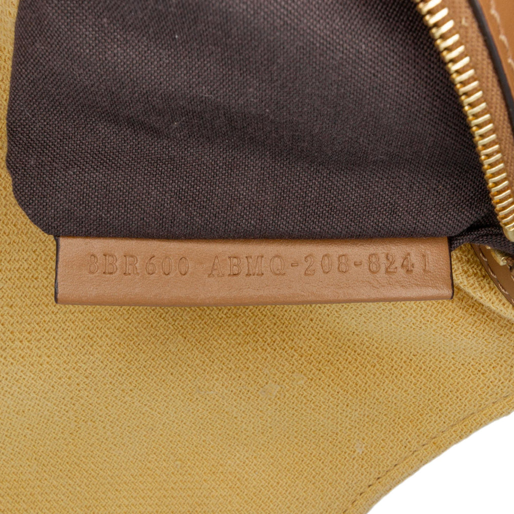 Fendi Zucca Embroidered Canvas Baguette Satchel