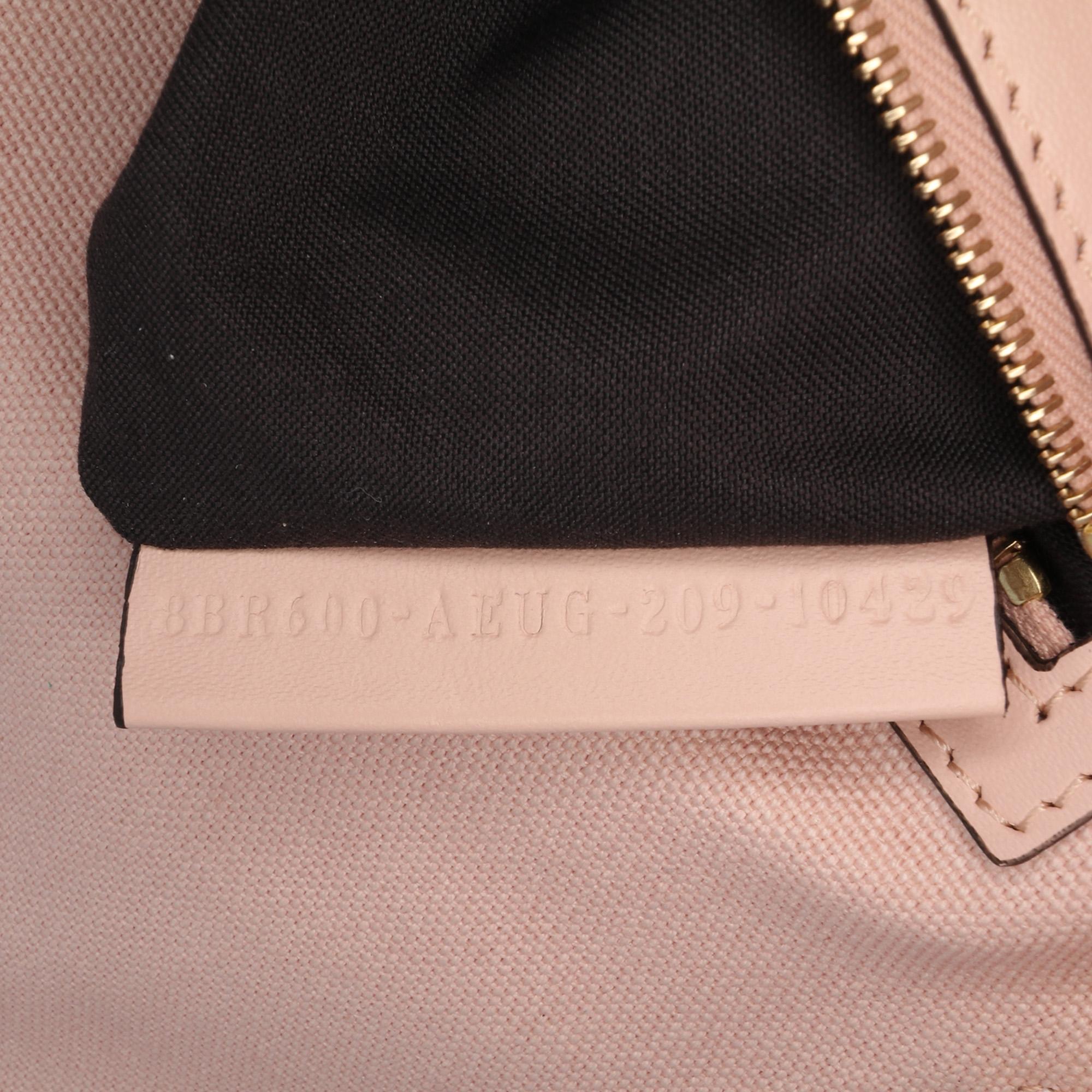 Fendi Zucca Embroidered Canvas Baguette Satchel