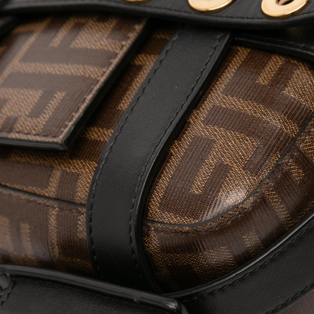 Fendi Zucca Glazed Fabric Cage Baguette
