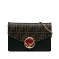 Fendi Zucca Kan I F Embossed Wallet on Chain (SHG-Du8lbp)