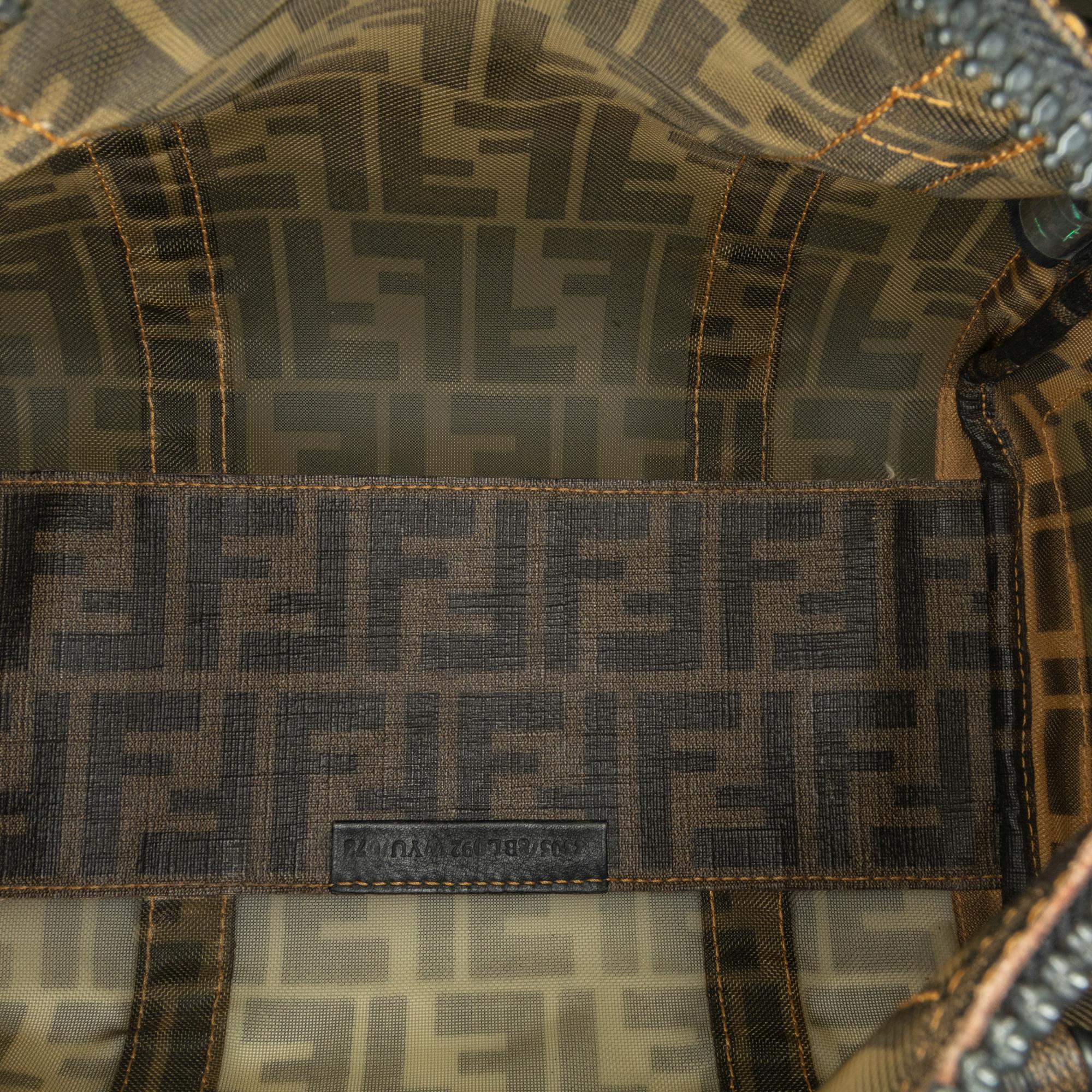 Fendi Zucca Mesh Boston Bag