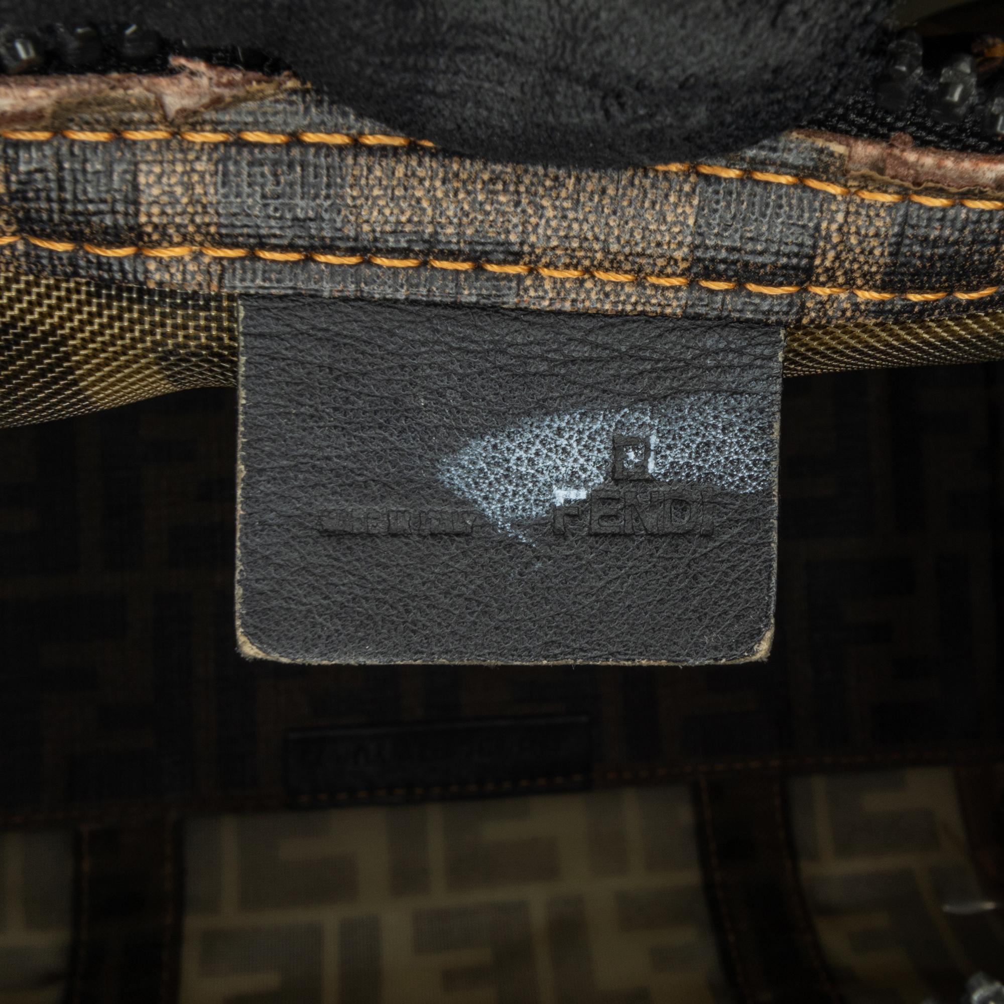 Fendi Zucca Mesh Boston Bag