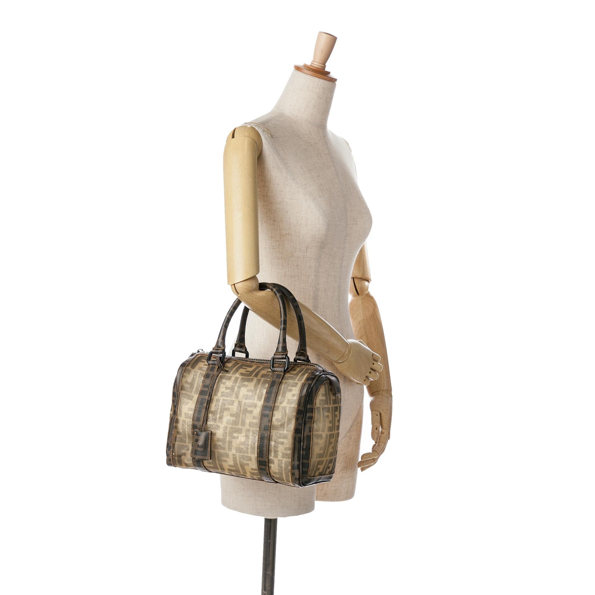 Fendi Zucca Mesh Boston Bag