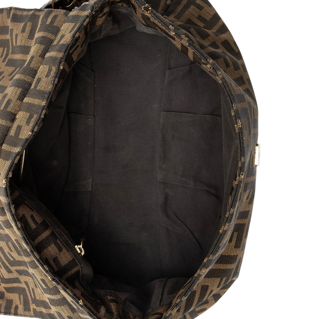 Fendi Zucca Mia Flap Shoulder Bag