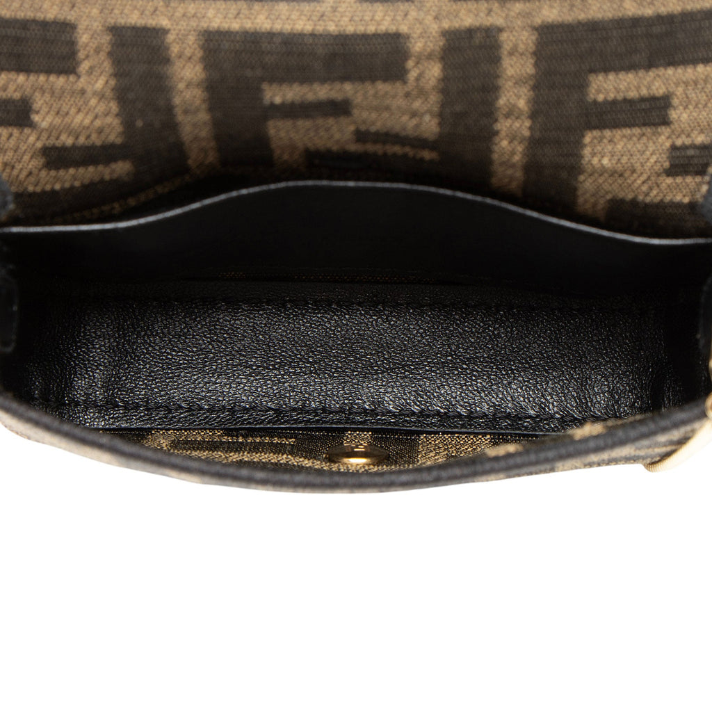 Fendi Zucca Nano Baguette Charm Crossbody