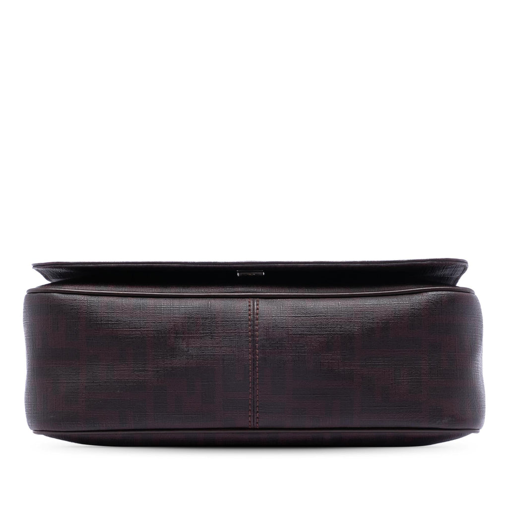 Fendi Zucca Spalmati Flap Crossbody