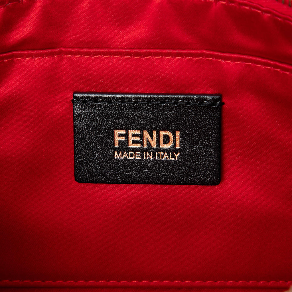 Fendi Zucca Spalmati Hearts Chain Pochette