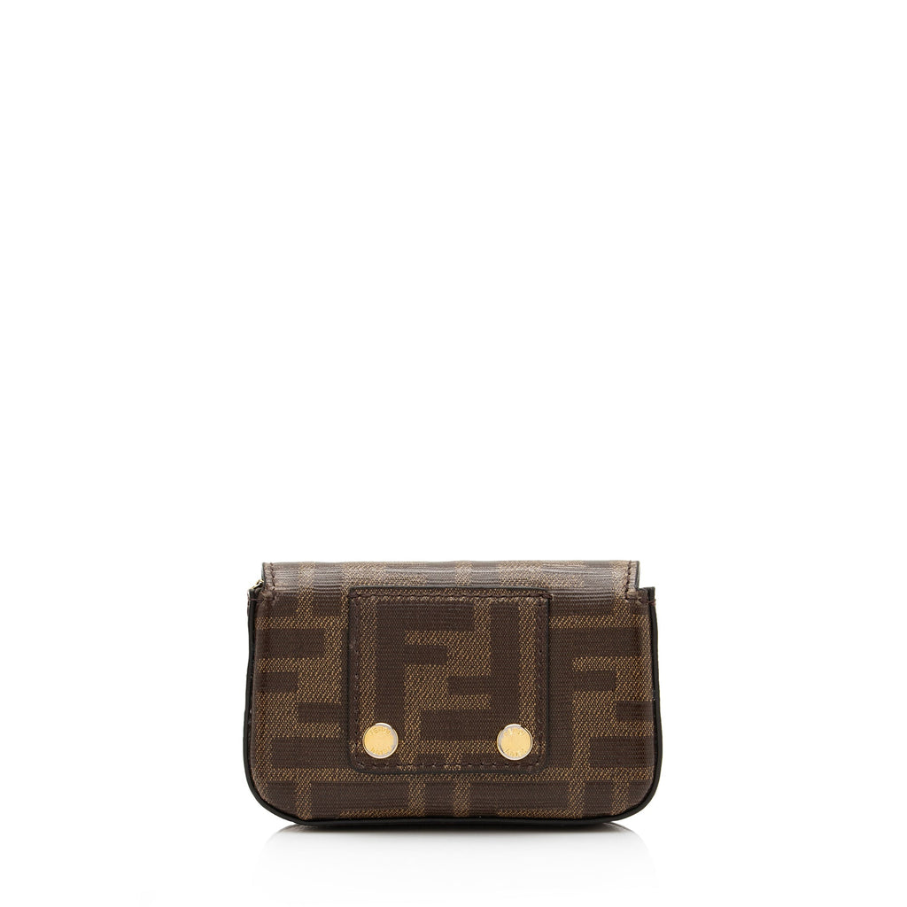 Fendi Zucca Spalmati Nano Baguette Charm Crossbody Bag (SHF-rpZREp)