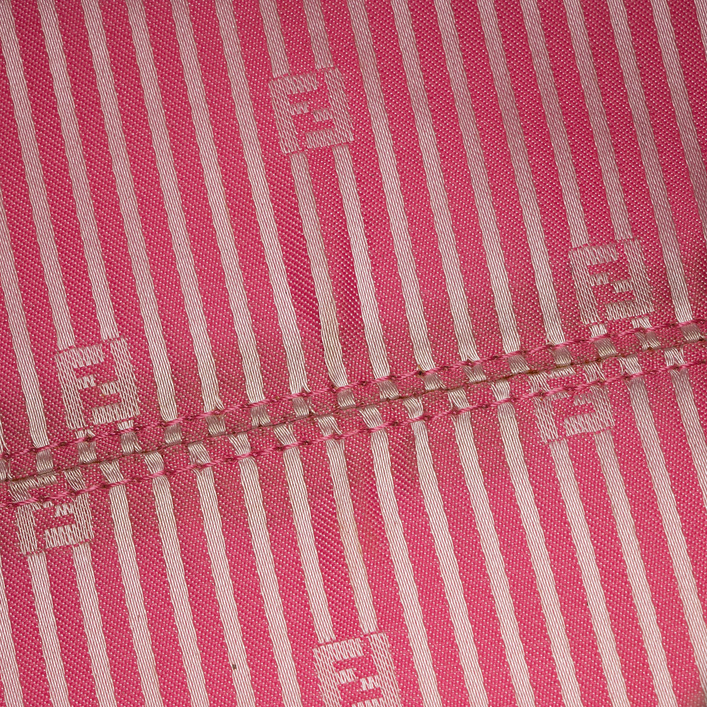 Fendi Zucca Striped Boston Bag (SHF-r1Jr6D)