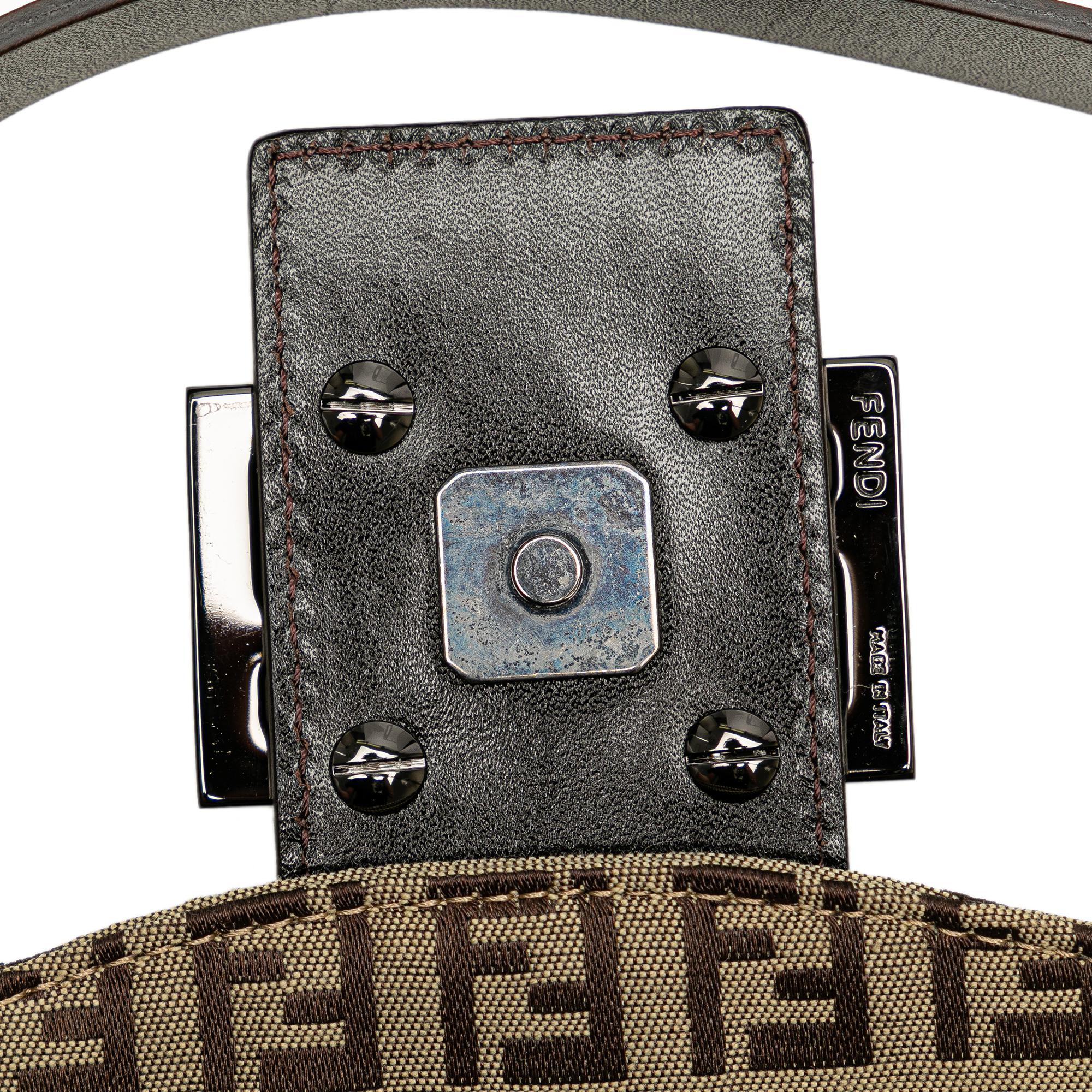 Fendi Zucchino Canvas Double Flap Mamma (SHG-c6gWq6)