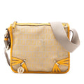 Fendi Zucchino Canvas F Charm Crossbody