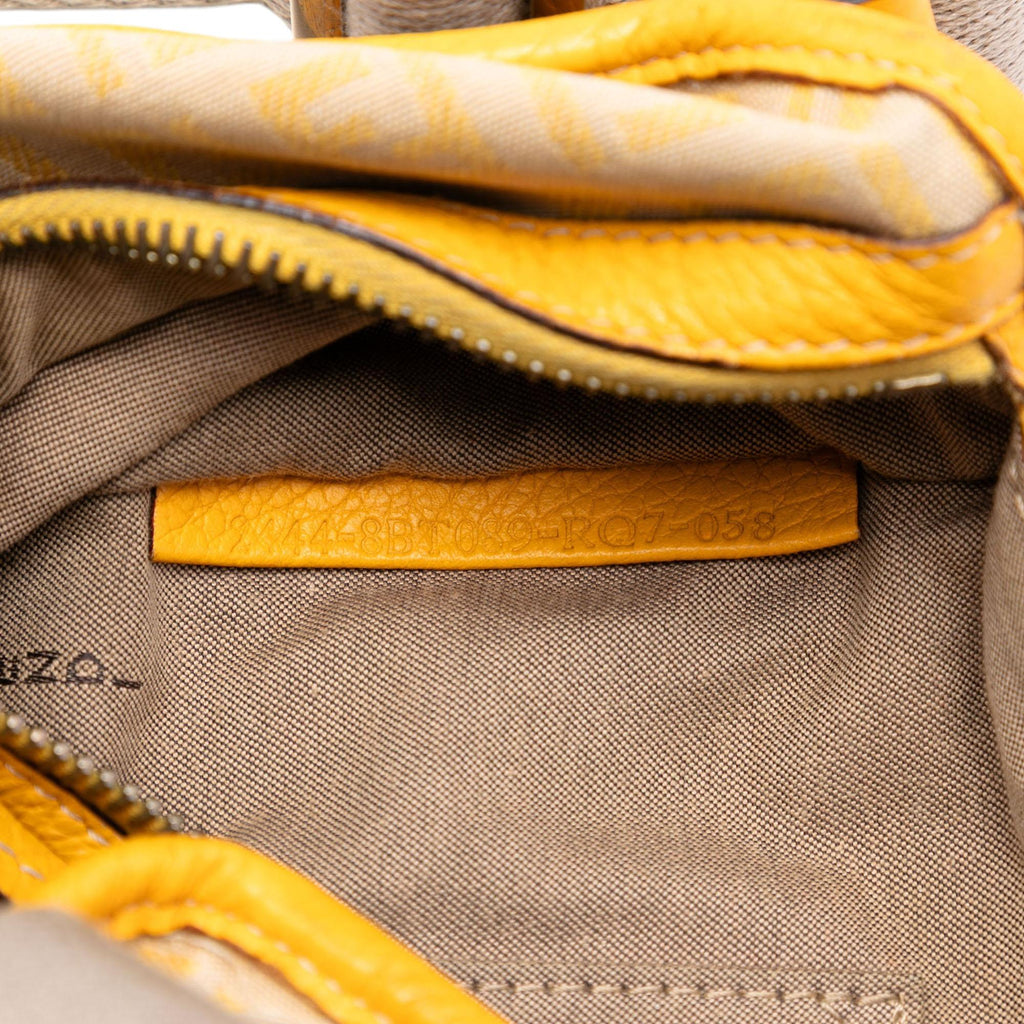 Fendi Zucchino Canvas F Charm Crossbody