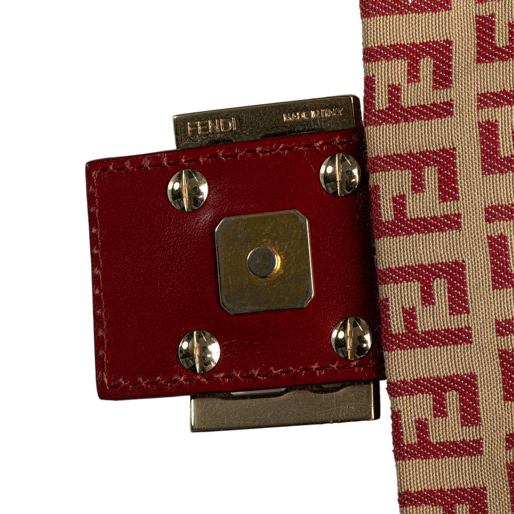 Fendi Zucchino Canvas Flap Crossbody