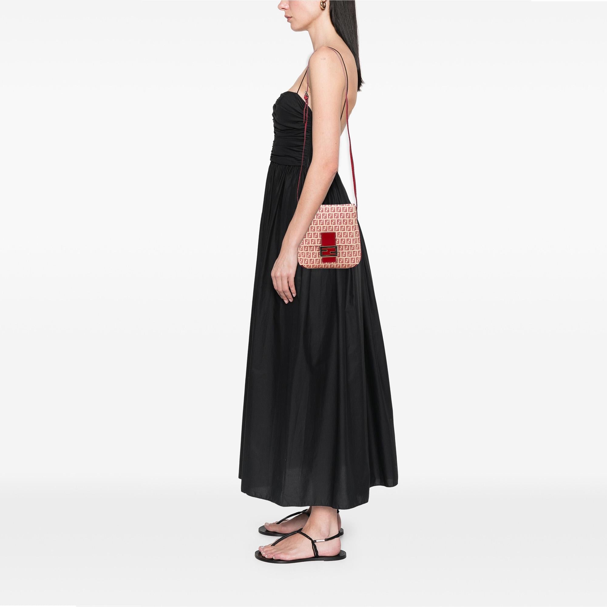 Fendi Zucchino Canvas Flap Crossbody