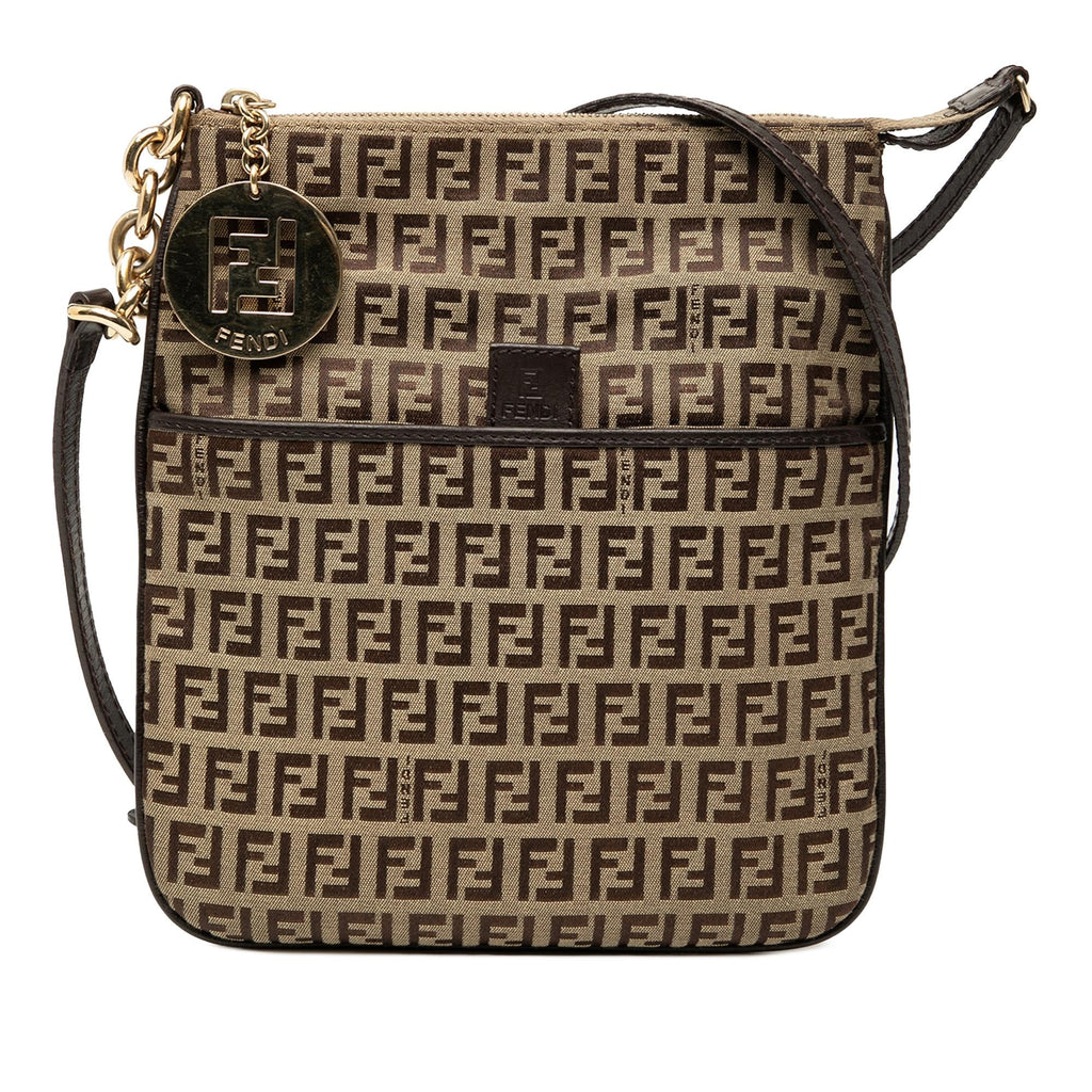 Fendi Zucchino Canvas Forever Crossbody