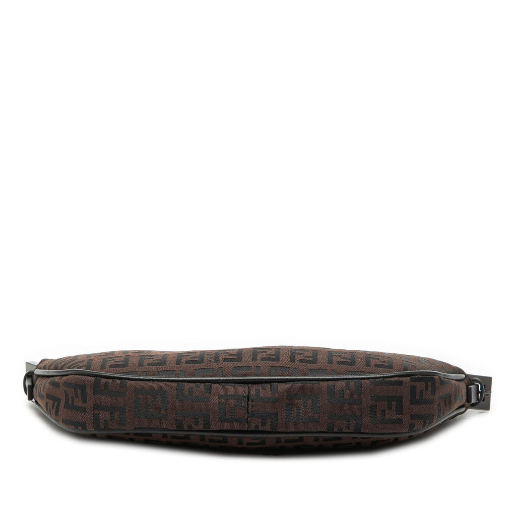 Fendi Zucchino Canvas Half Moon Pochette