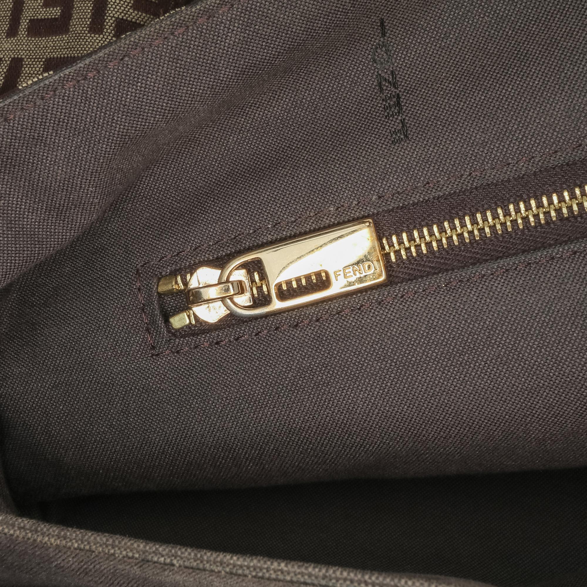 Fendi Zucchino Canvas Handbag