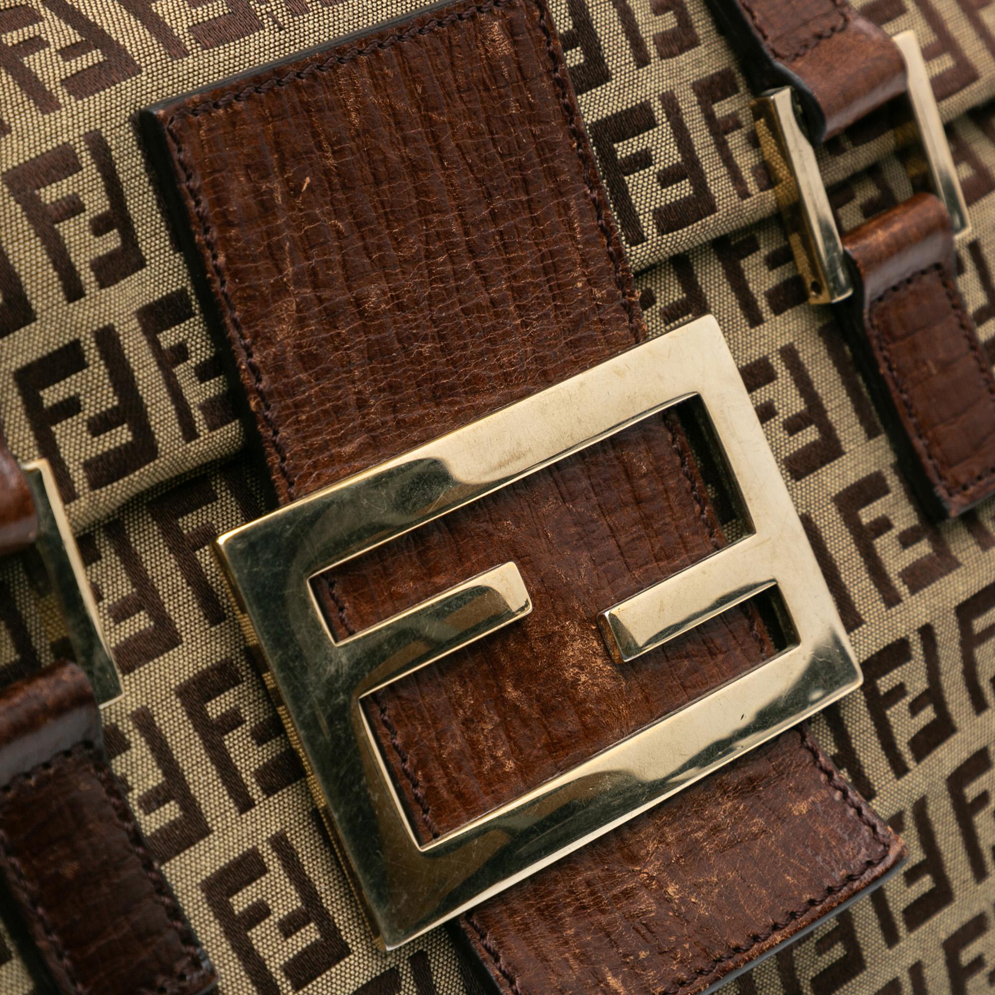 Fendi Zucchino Canvas Handbag