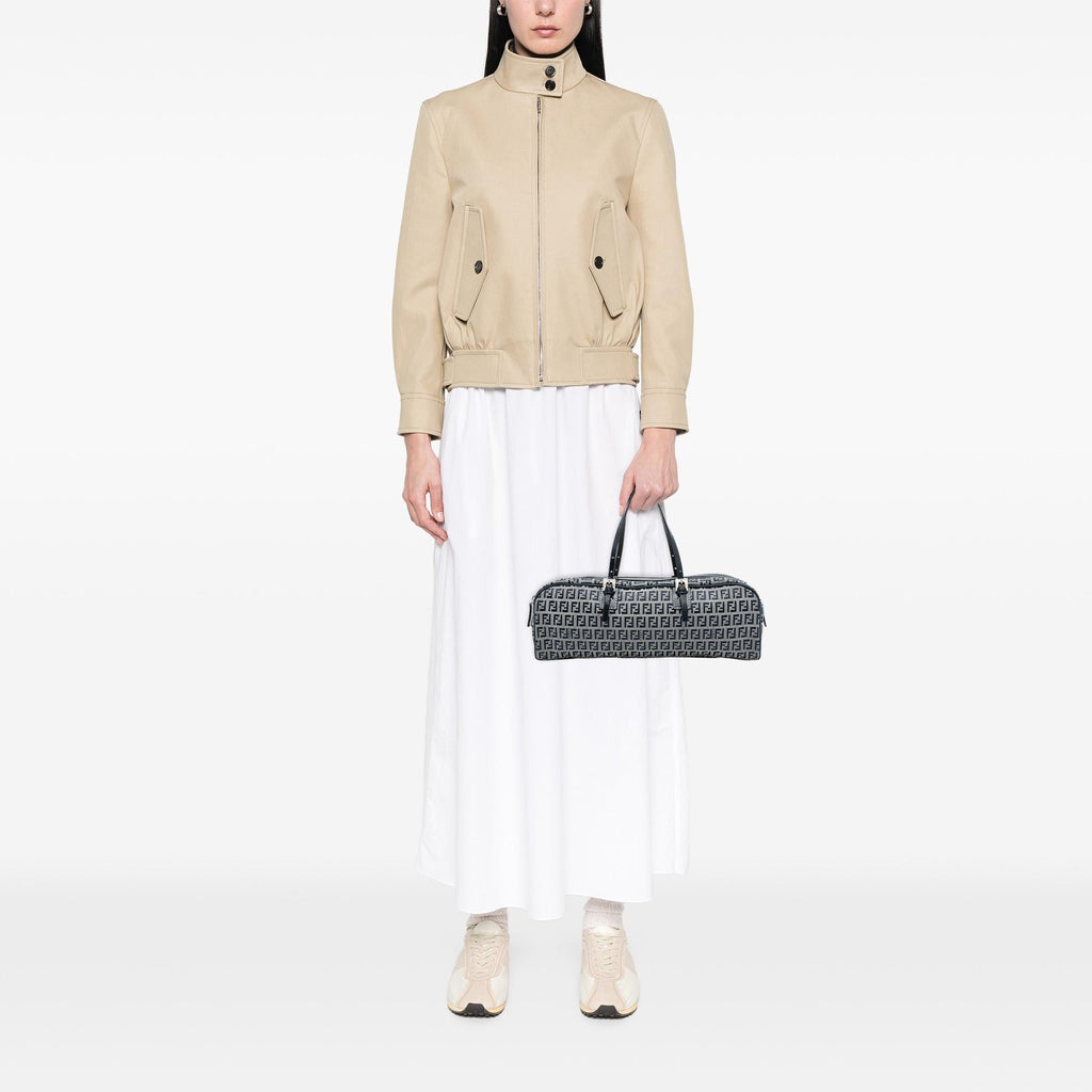 Fendi Zucchino Canvas Handbag