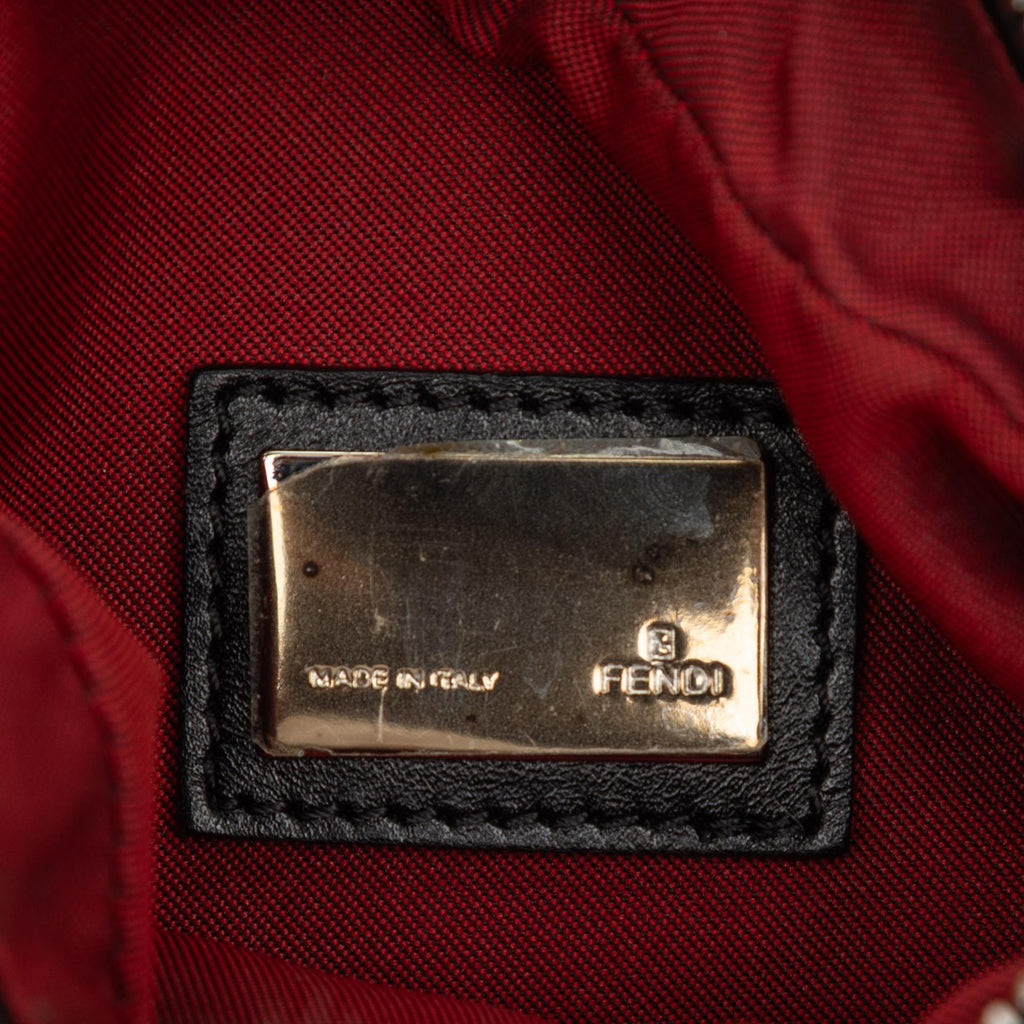 Fendi Zucchino Canvas Oyster Hobo