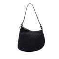 Fendi Zucchino Canvas Oyster Shoulder Bag