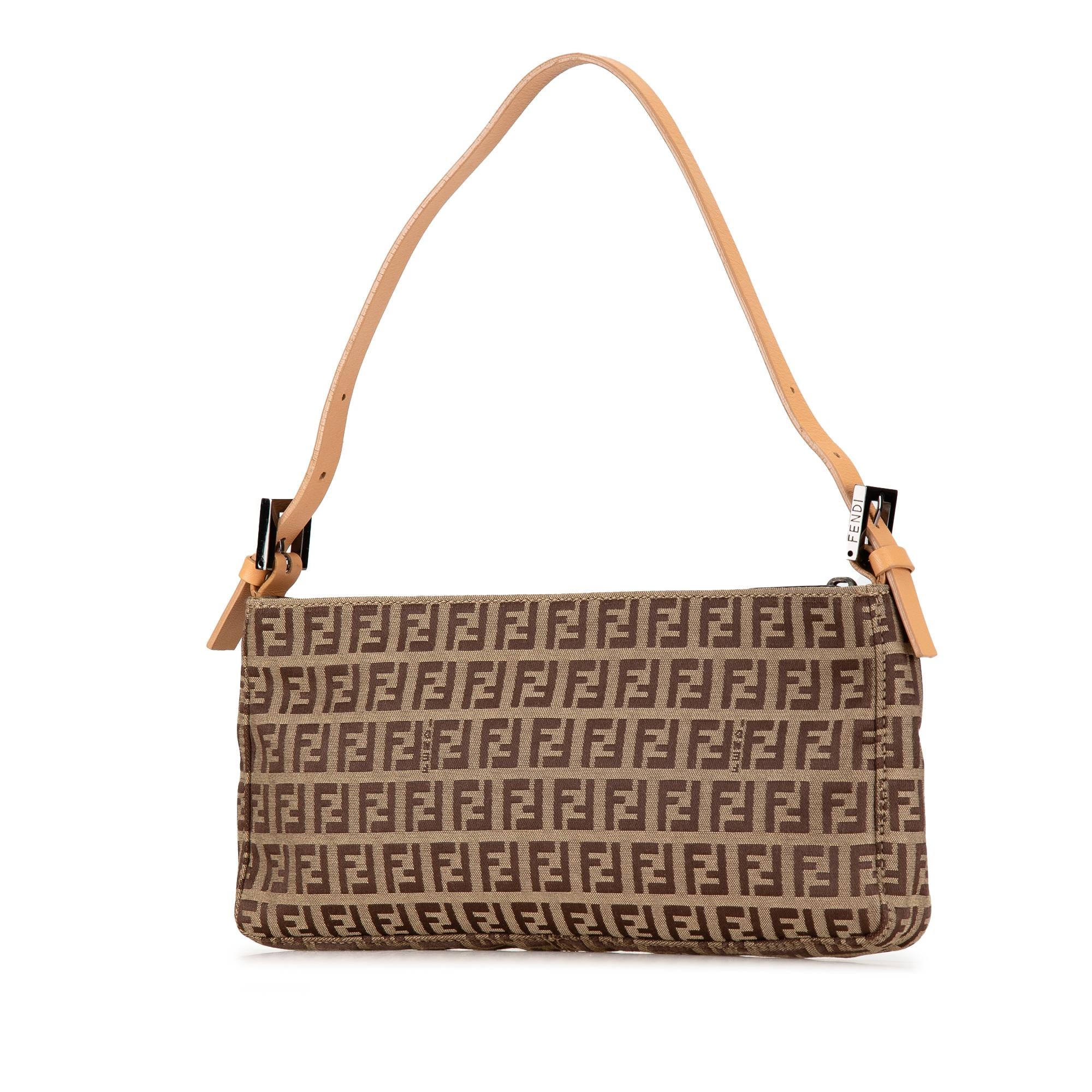 Fendi Zucchino Canvas Pochette (SHG-eEP5qB)