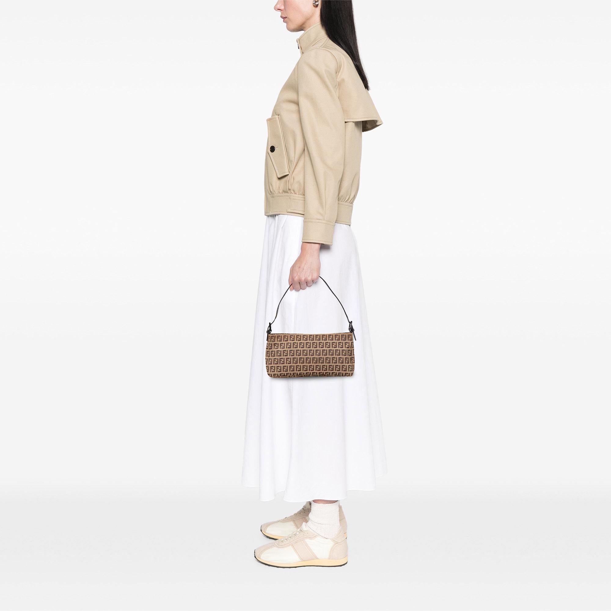Fendi Zucchino Canvas Pochette