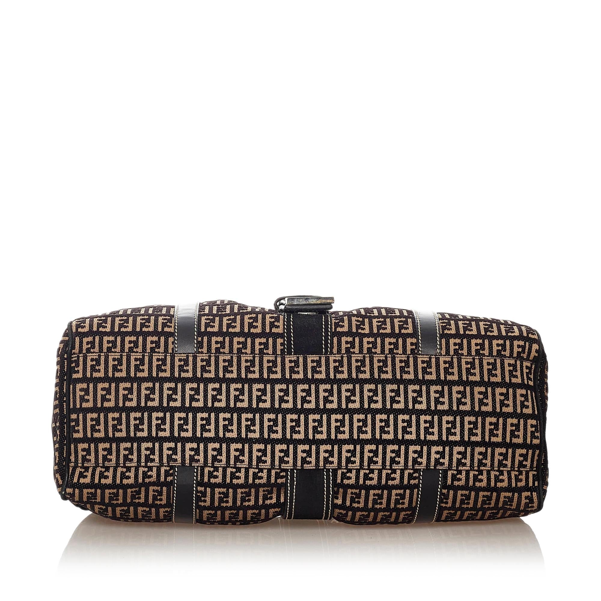 Fendi Zucchino Canvas Shoulder Bag (SHG-27820)