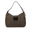 Fendi Zucchino Canvas Shoulder Bag (SHG-P7VQCL)