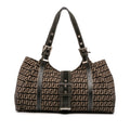 Fendi Zucchino Canvas Shoulder Bag