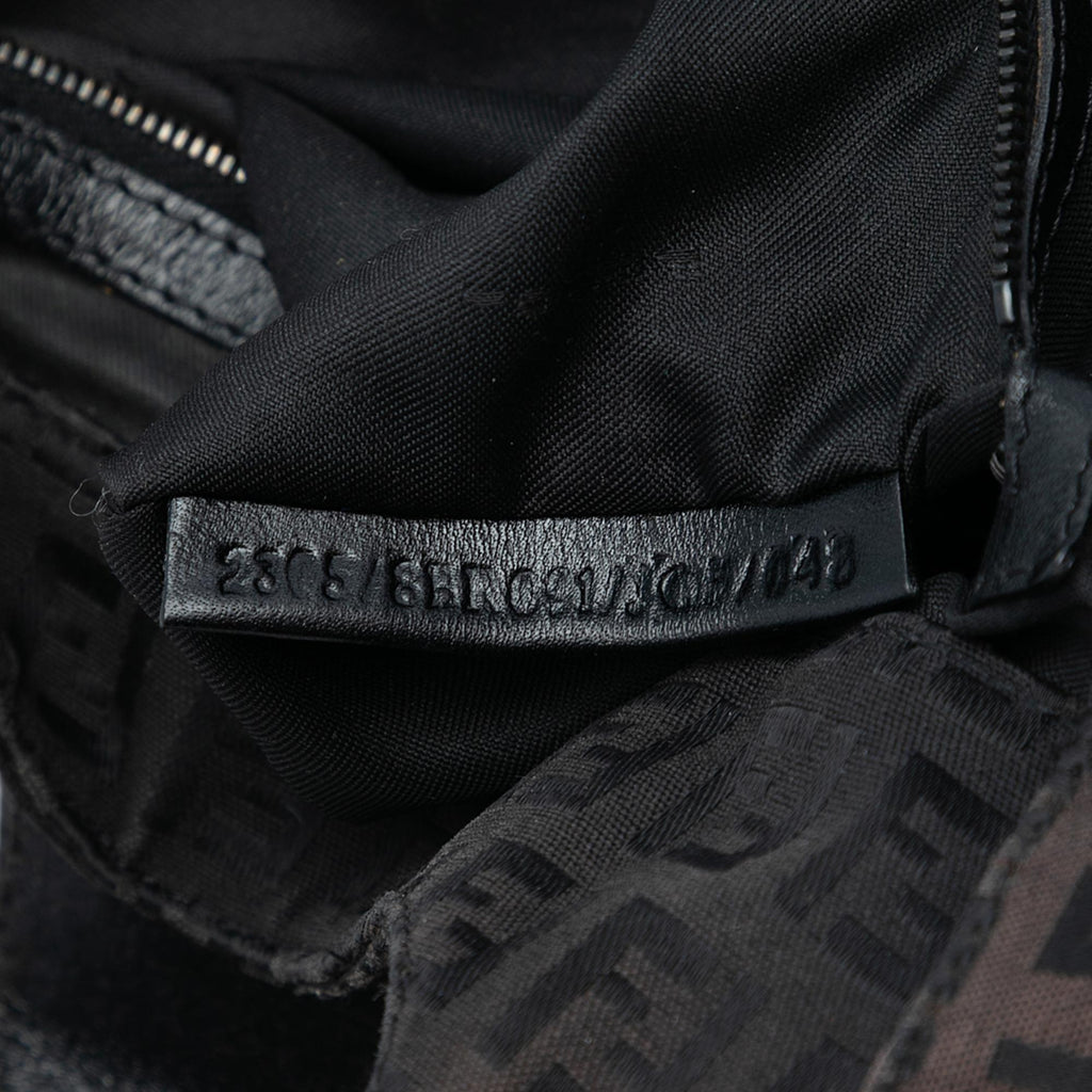 Fendi Zucchino Canvas Shoulder Bag