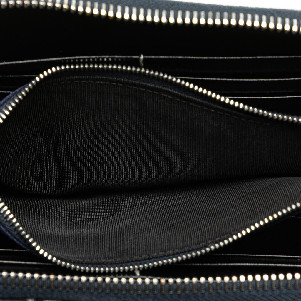Fendi Zucchino Canvas Zip Around Long Wallet